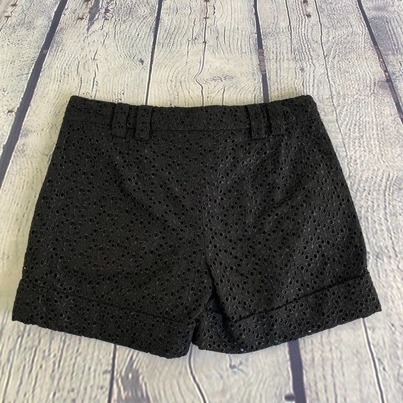Express Design Studio Editor Eyelet Shorts Black - Picture 5 of 6